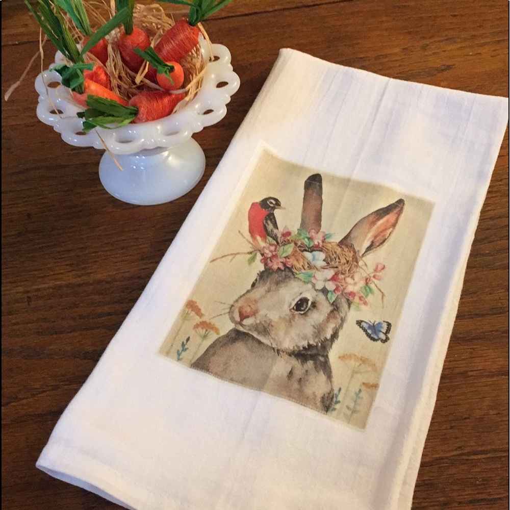 Bunny Rabbit Tea Towel